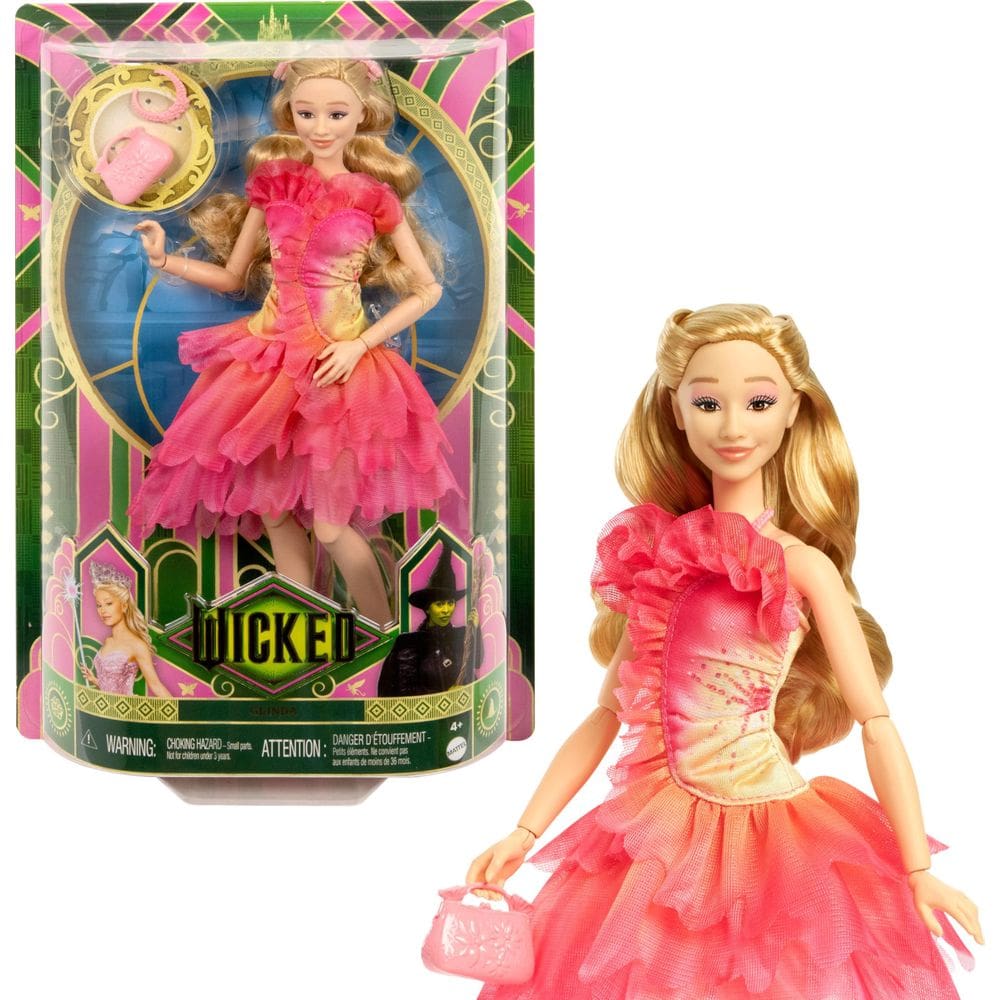 Boneca moderna Mattel Universal Wicked Glinda com acessórios