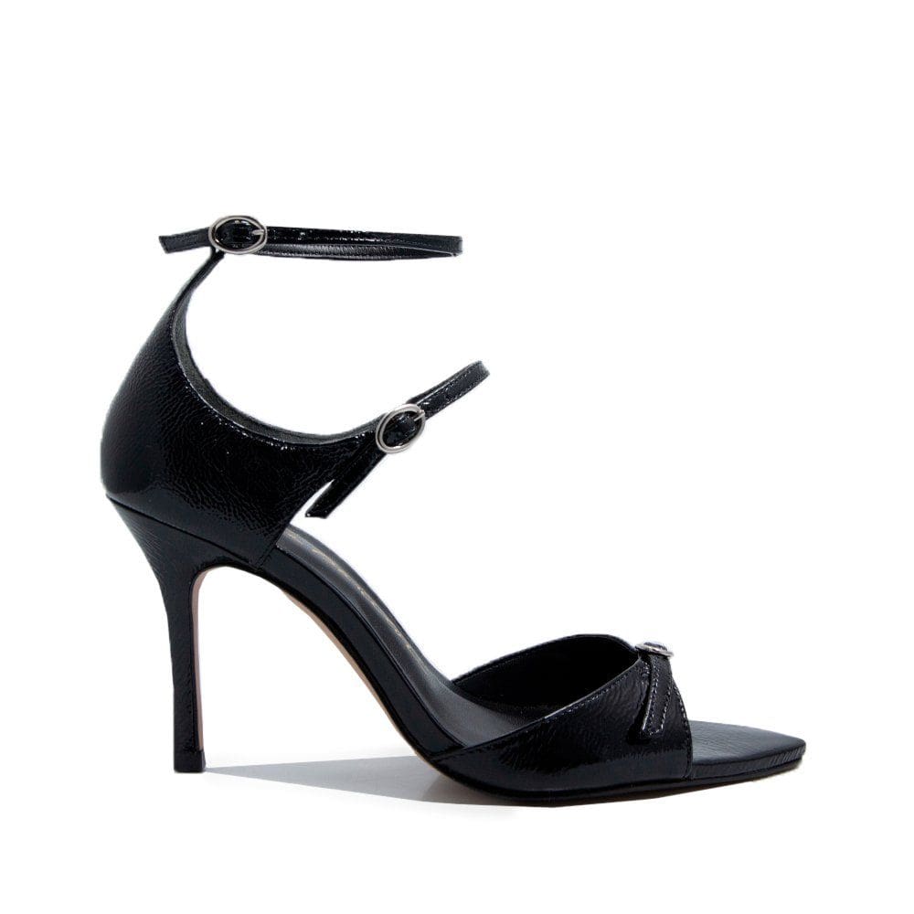 Sandalia Luiza Barcelos Couro Salto Fino