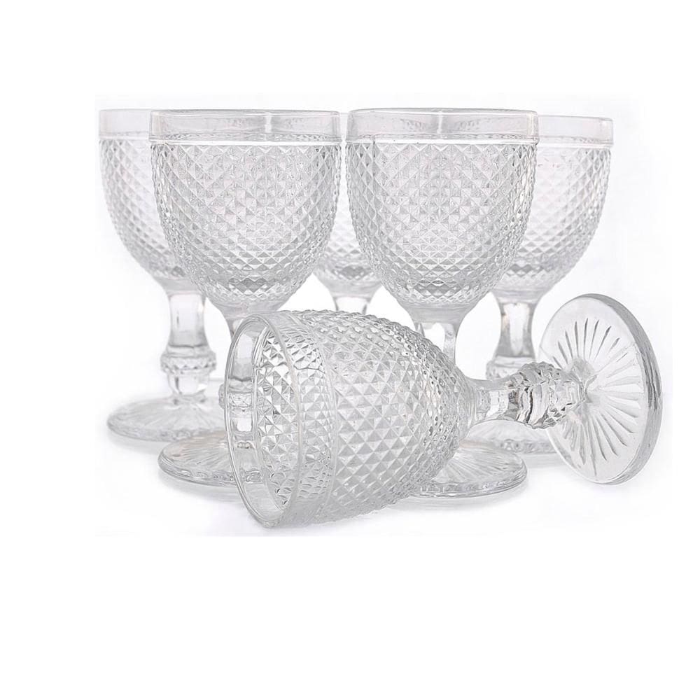 Conjunto De Taças Bico De Jaca Transparente 255ml 6 Peças Bon Gourmet