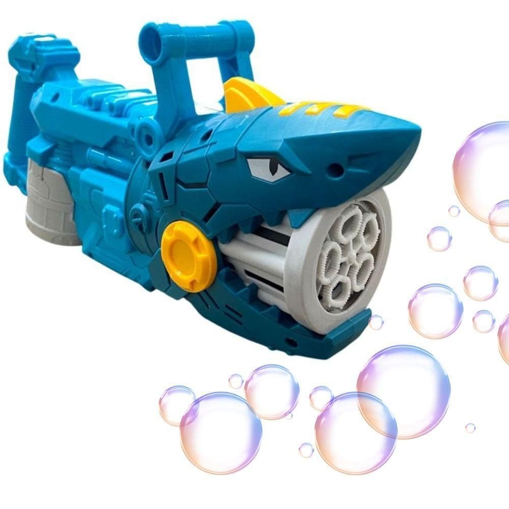 Pistola De Bolhas De Sabão Tubarão Super Bolhas