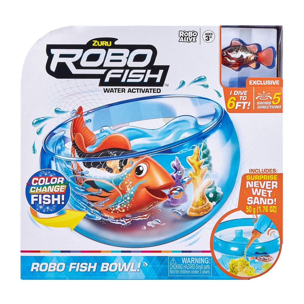 Conjunto de brinquedos Toy Robo Fish Water Activated Swimming Pets Fish Bowl