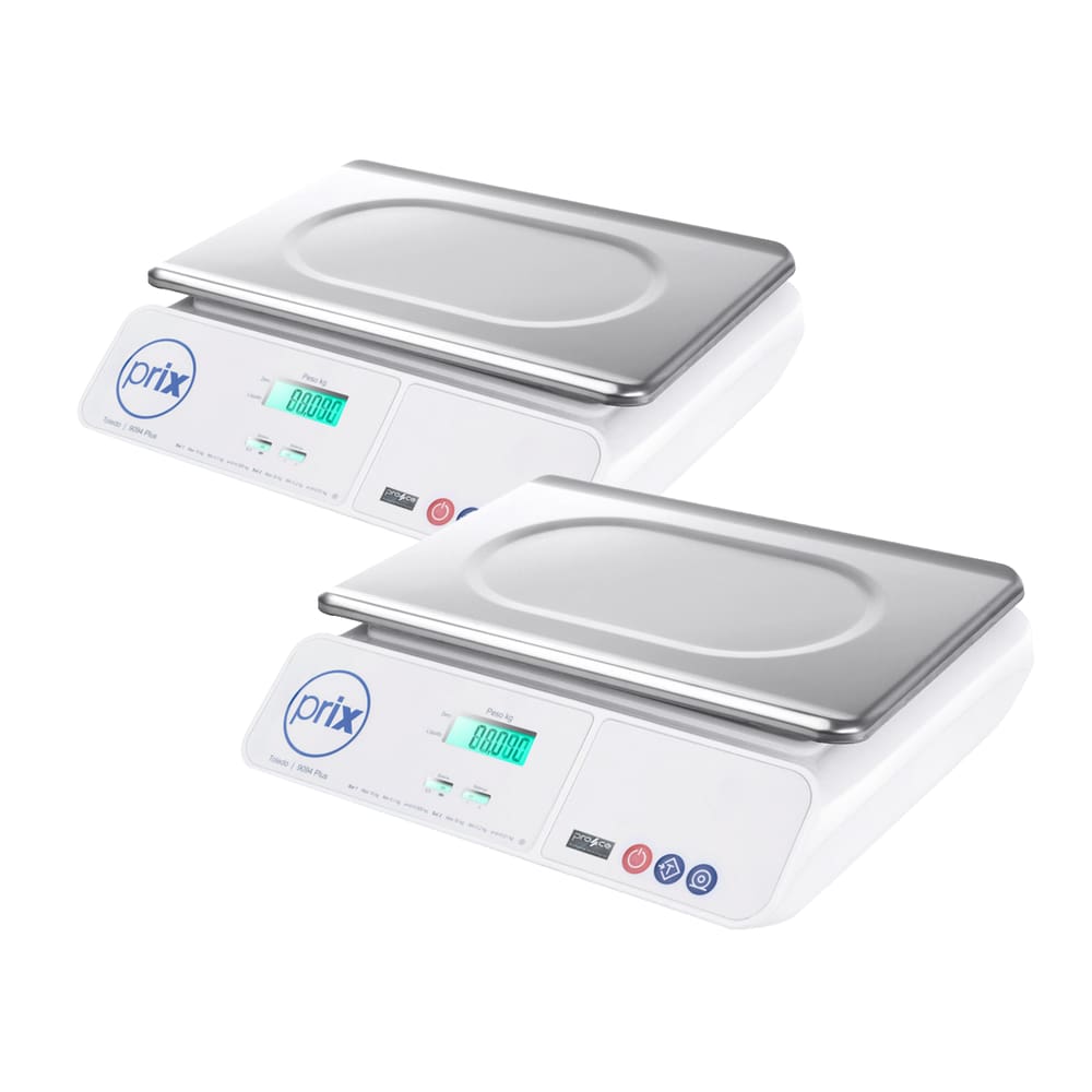 Kit 02un Balança Digital Toledo Prix 9094 Plus Cap 15Kg