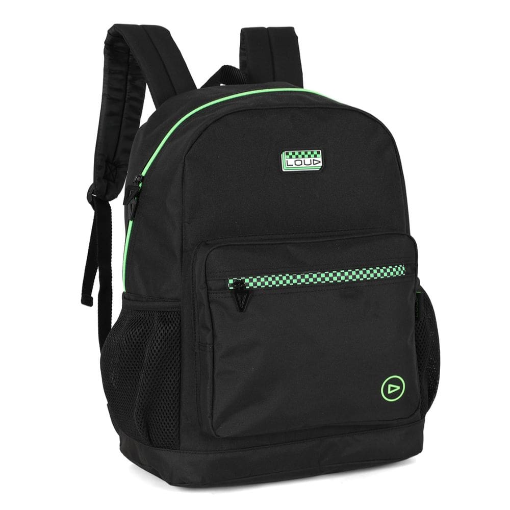 Mochila Escolar Costas Menino Loud Gamer Up4you Verde