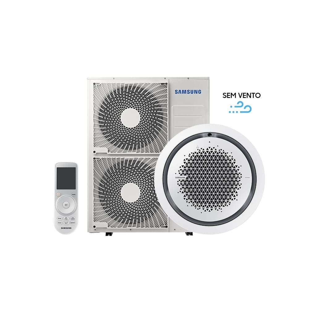 Ar Condicionado Inverter Cassete 360 WindFree com WiFi 53.000 BTUs Quente / Frio