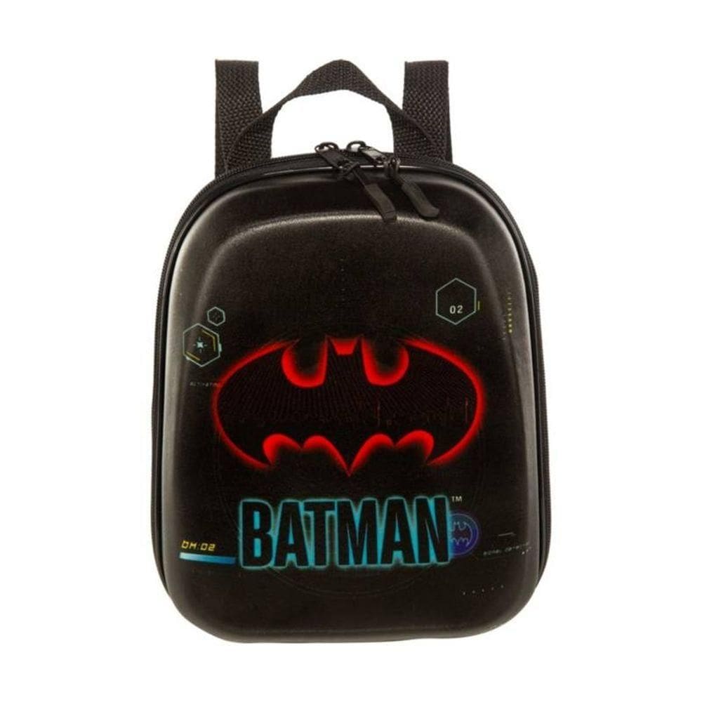 Mochila Escolar Infantil De Costas Batman Preto