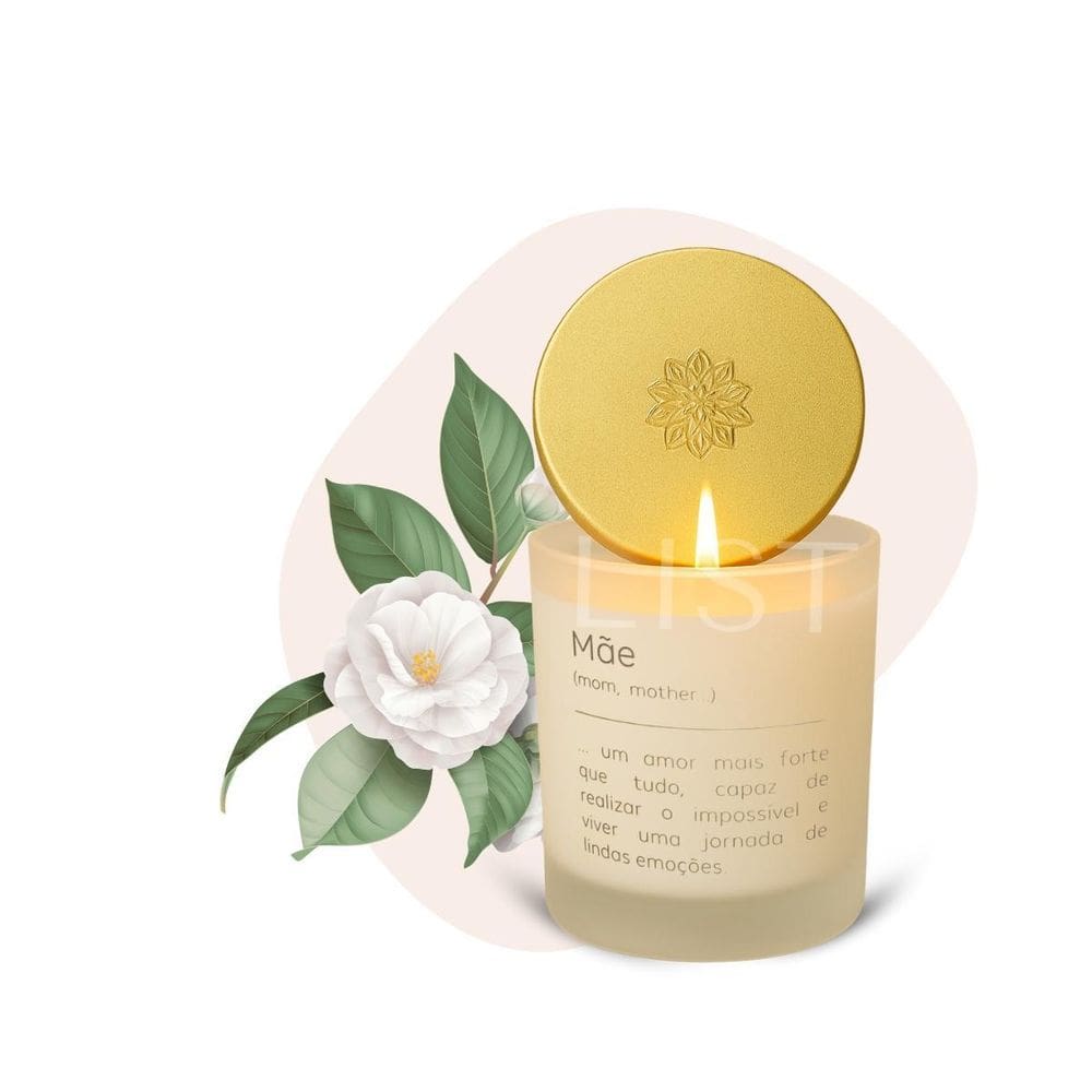 Vela Aromatica Lembrancinha Dias Das Mães Pote Decorativa