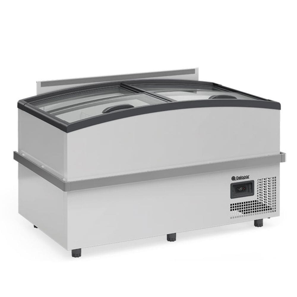 Expositor Ilha Supermercado Dupla Ação GISM150 Branco Gelopar Bivolt