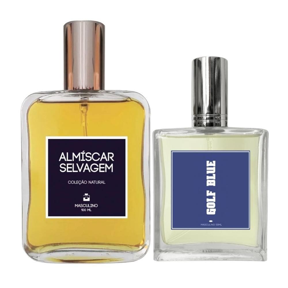 Kit Perfume Masc. Almíscar Selvagem 100Ml + Golf Blue 50Ml
