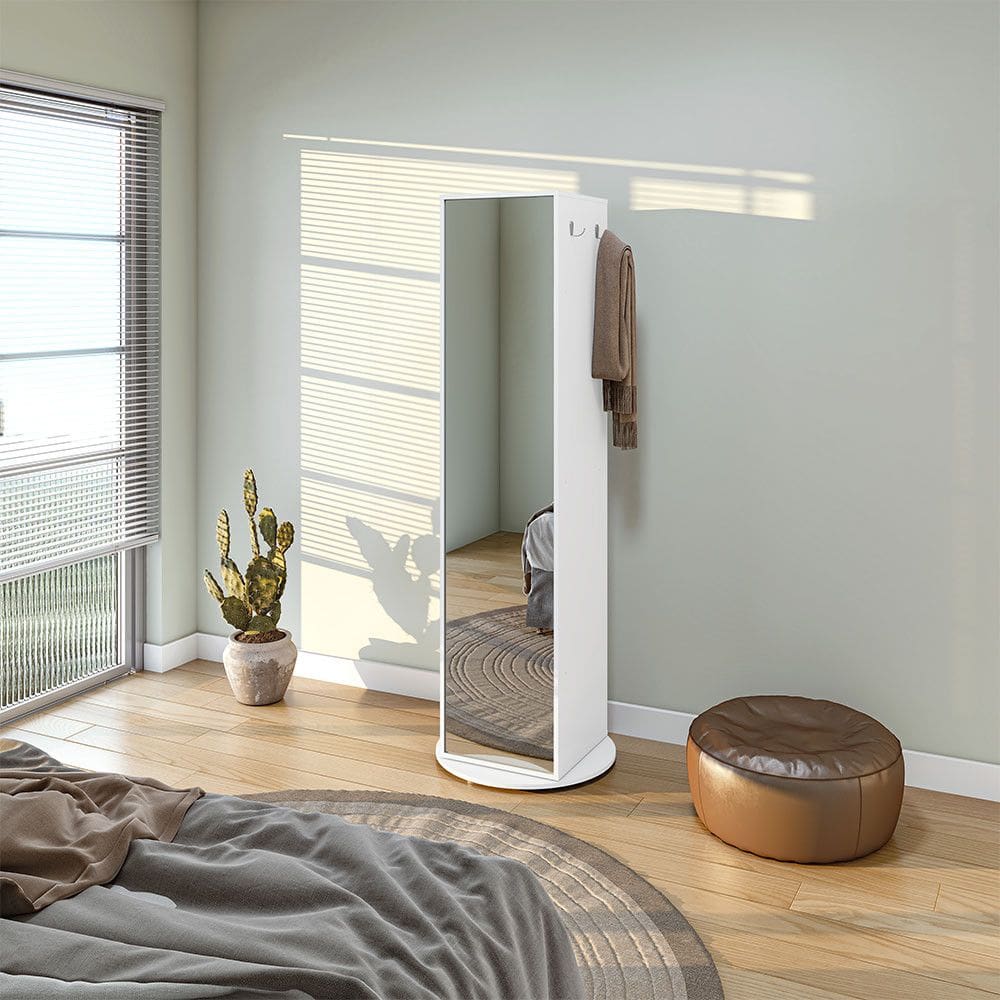 Sapateira Esthela em MDF e MDP com Espelho Lopas