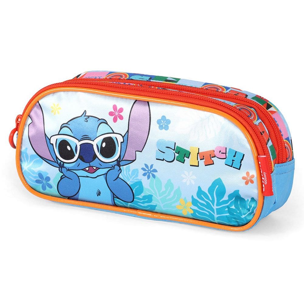 Estojo Duplo Infantil Feminino Stitch - Maxlog