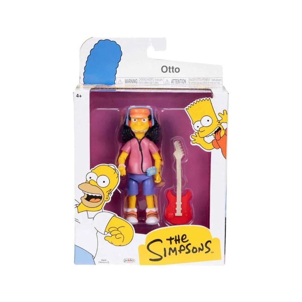 Os Simpsons Boneco Otto De 11Cm Com Guitarra Sunny 4043