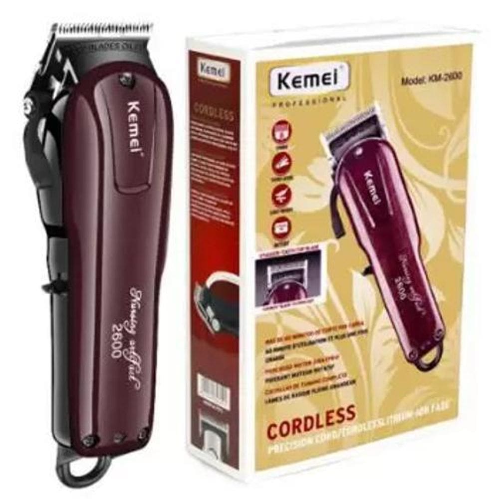 Cortador De Cabelo 110/220V  6 Pentes Kemei 2600