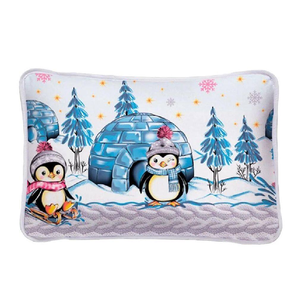 Fronha Avulsa Malha Algodão Vivaldi Pinguins Sul Brasil