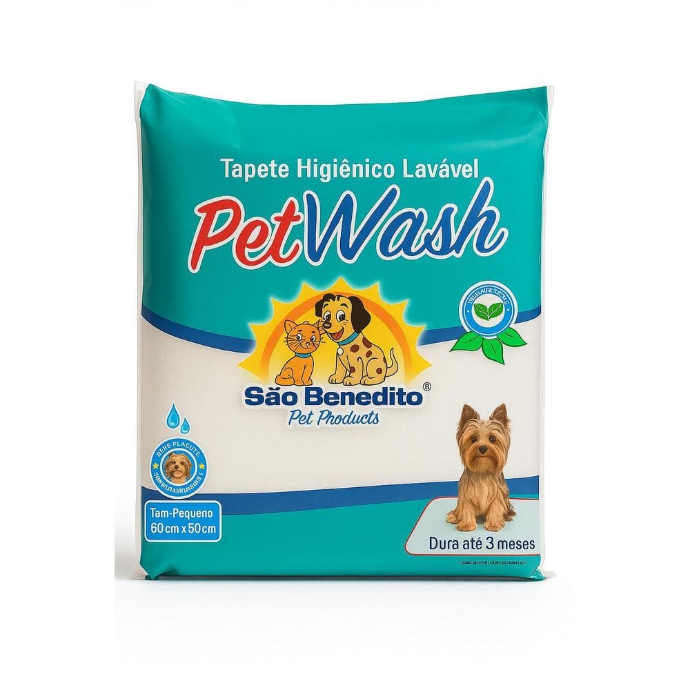 Tapete Pet Higiênico Lavável 50X60 Petwash São Benedito