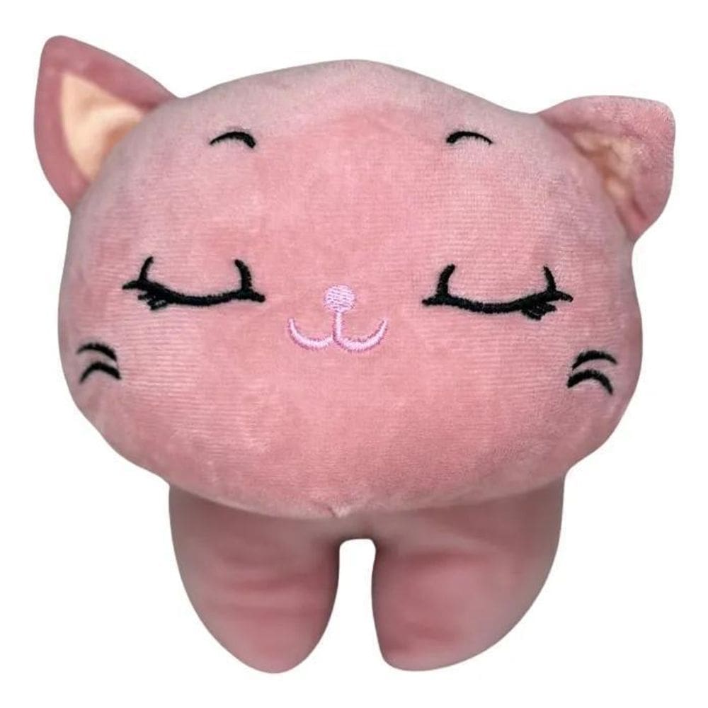 Gato De Pelúcia Olhos Fechados - 27 Cm