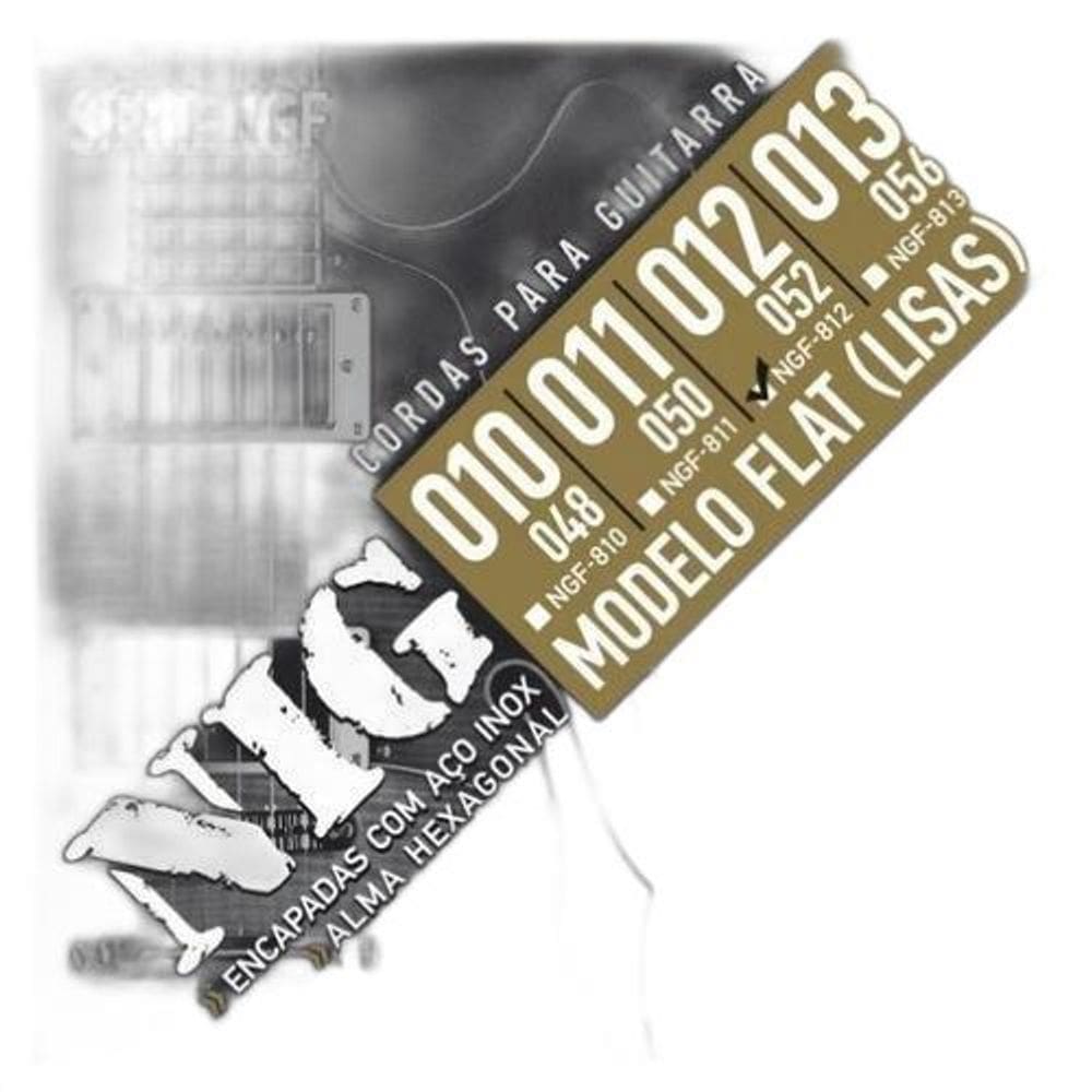 Encordoamento Guitarra NIG NGF-812 Flat .012 Durável