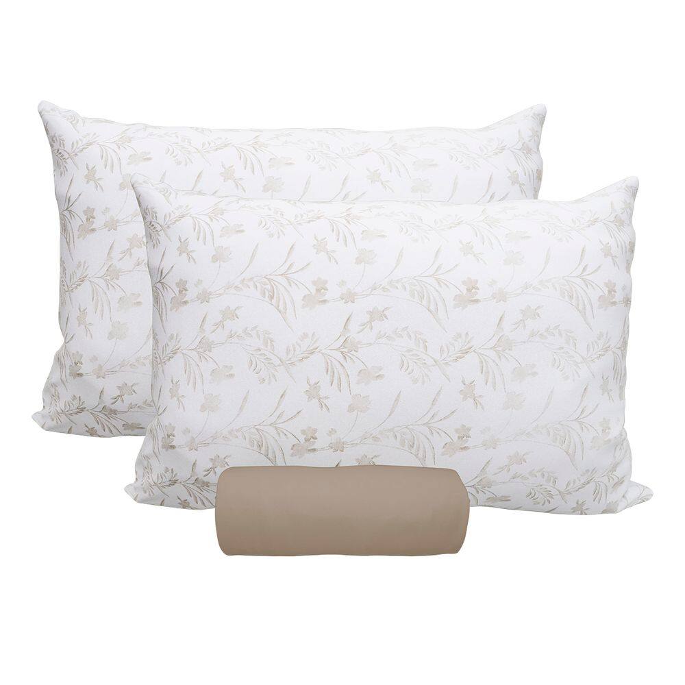 Jogo de Lençol KazzaVip Casal Malha 100% Algodão Premiun Classic Livia 3 Peças Capuccino