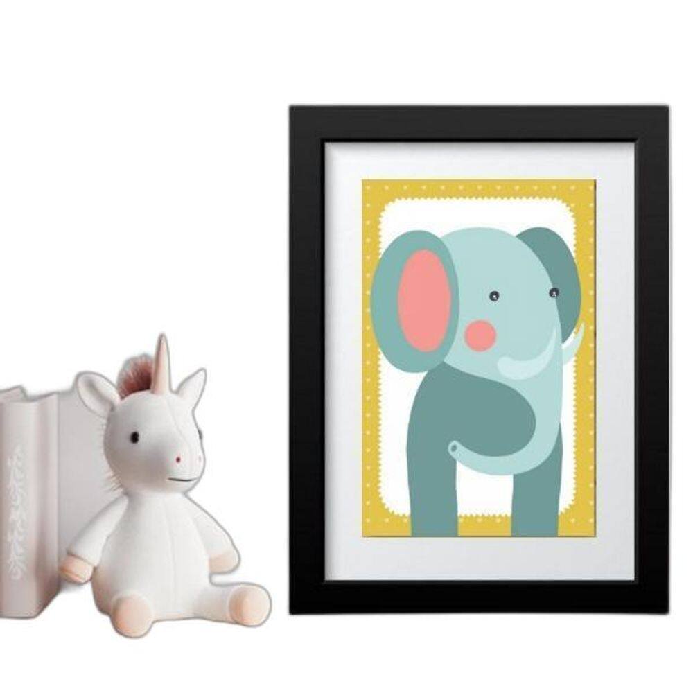 Quadro Infantil Safari Elefantinho- 60X48Cm