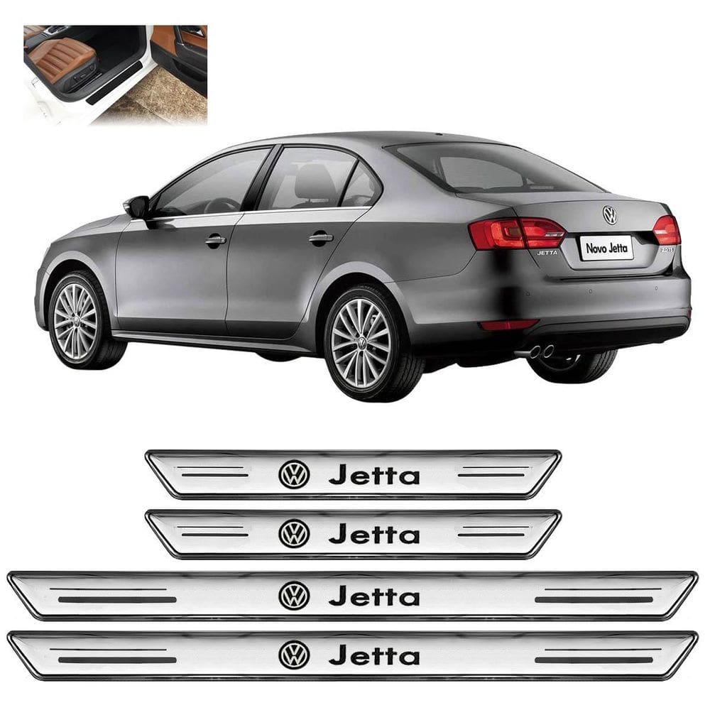 Soleira De Porta Platinum Jetta 2007 A 2024 4 Portas Prata