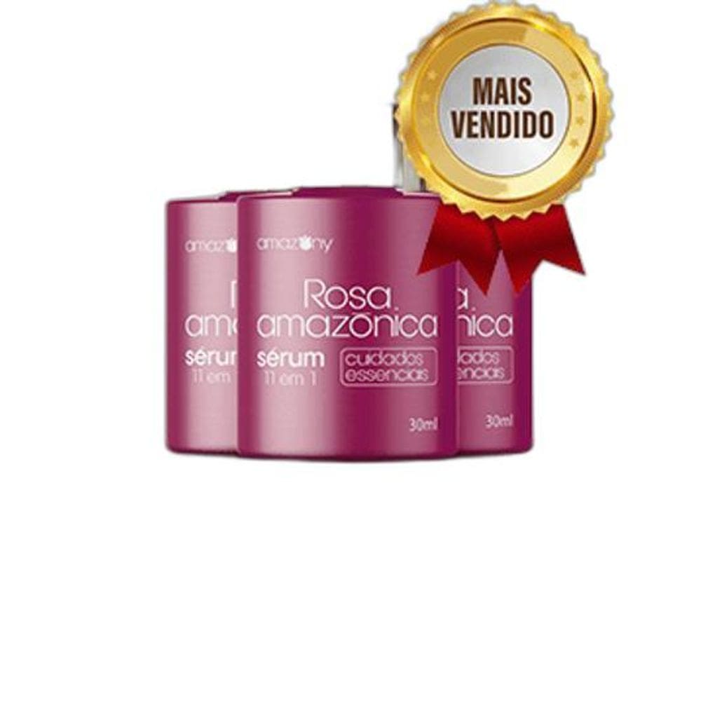 Rosa Amazonica Serúm  3 Frascos
