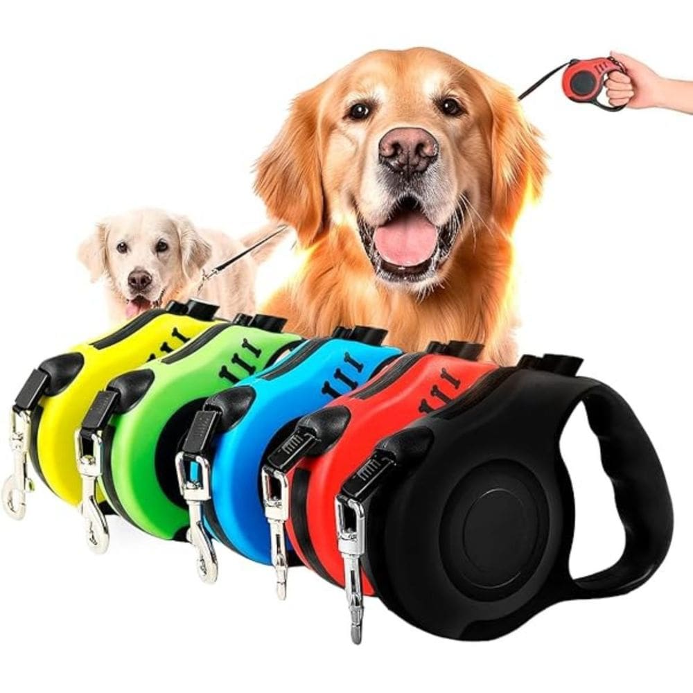 Coleira Retrátil Pet 5M Passeio Confortável