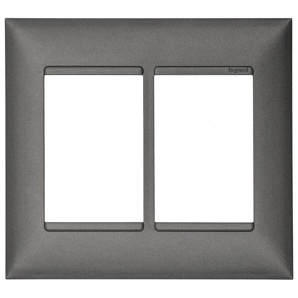 Placa 4X4 3+3 Postos Pial Plus+ Legrand Alumínio 618516Al