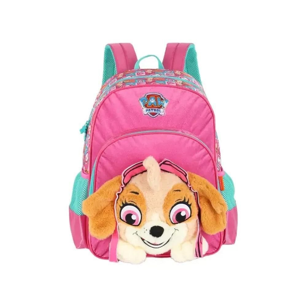 Mochila De Costas 3D Patrulha Canina Skye Rosa - Luxcel