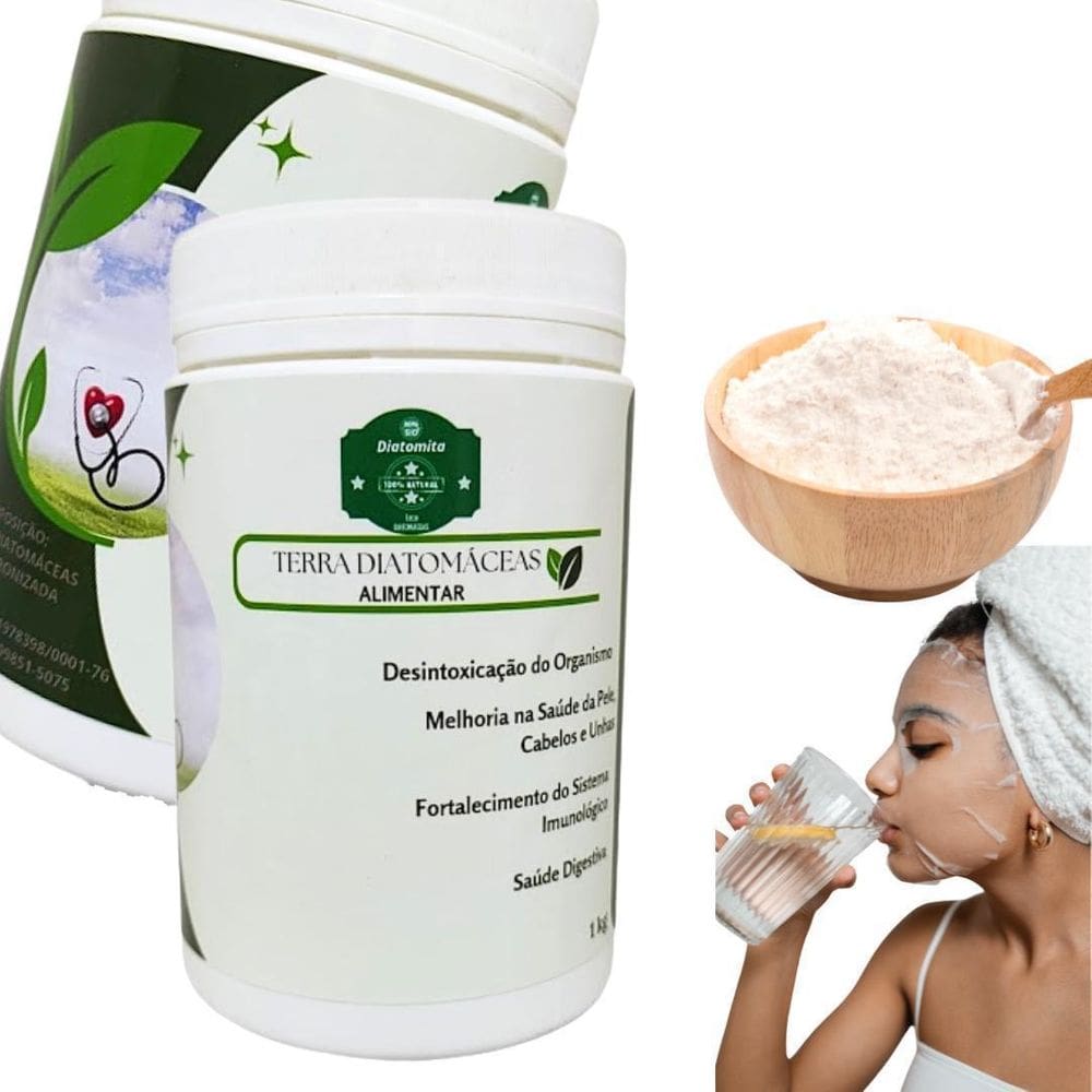 Terra De Diatomacea Pura Diatomita Em Pó Natural Mineral