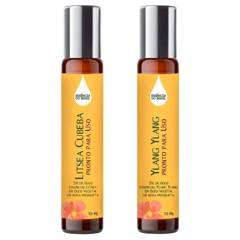 Óleos Essenciais Prontos Litsea E Ylang Ylang Roll On 10Ml