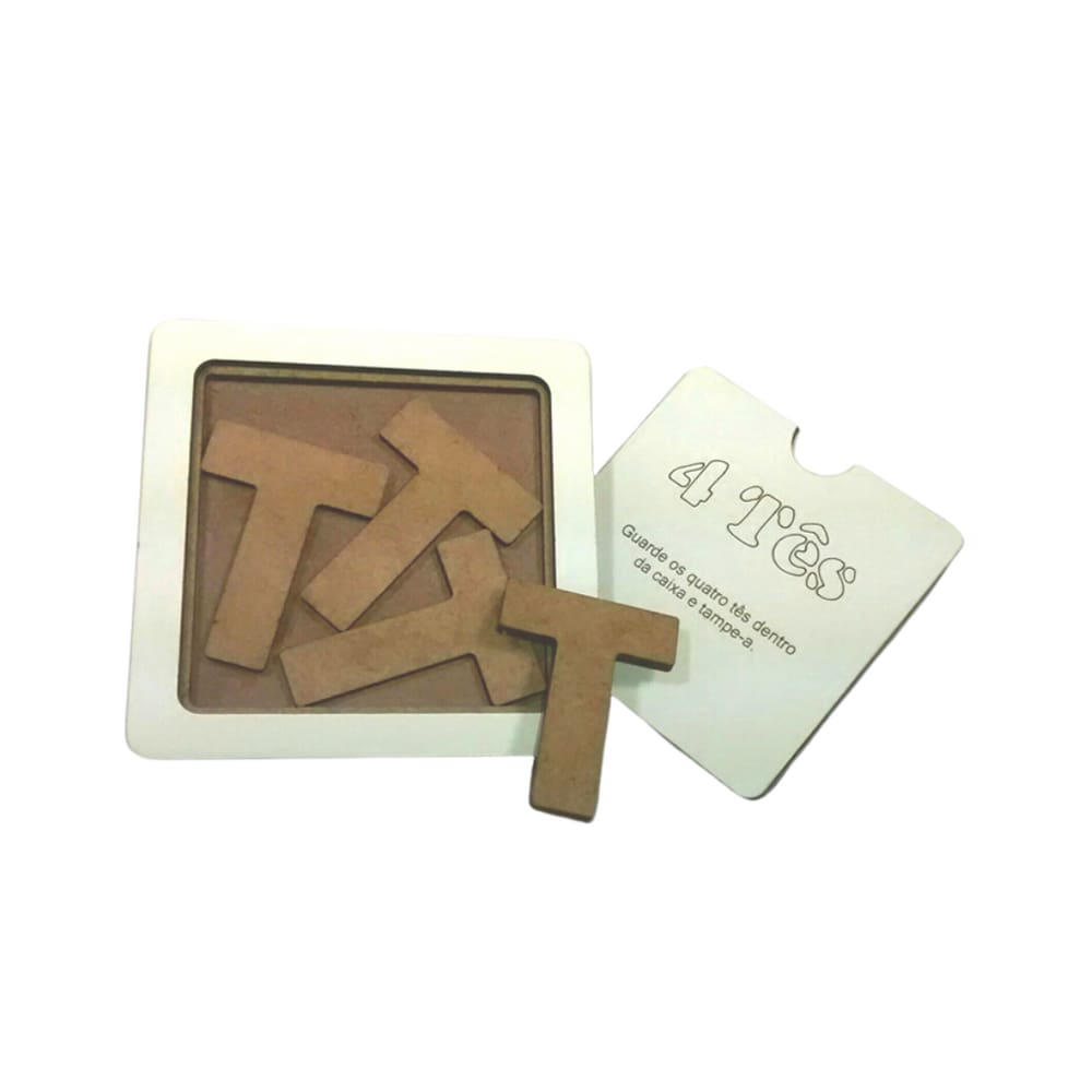 Jogo Educativo Madeira Quatro T`s - Brinquedista