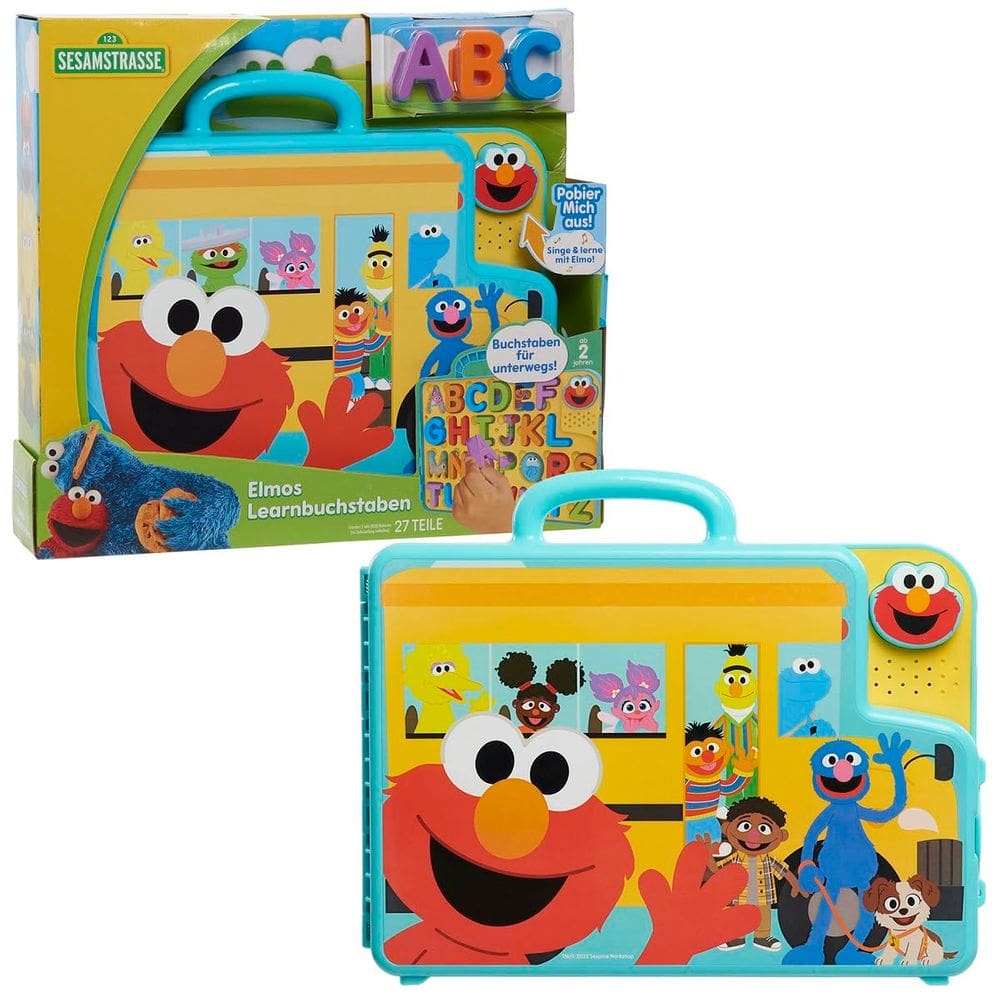 Quadro de atividades Sesame Street Elmo`s Learning Letters Bus