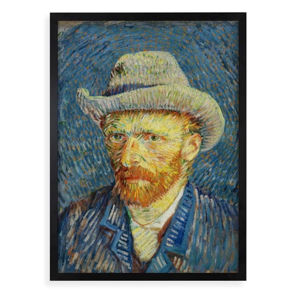 Quadro Decorativo Van Gogh - Autorretrato 45X34Cm - Vidro