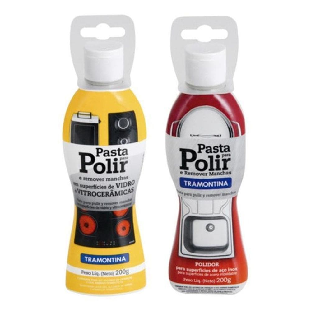 Kit De Pastas Para Inox, Vidro E Vitrocerâmicas Tramontina