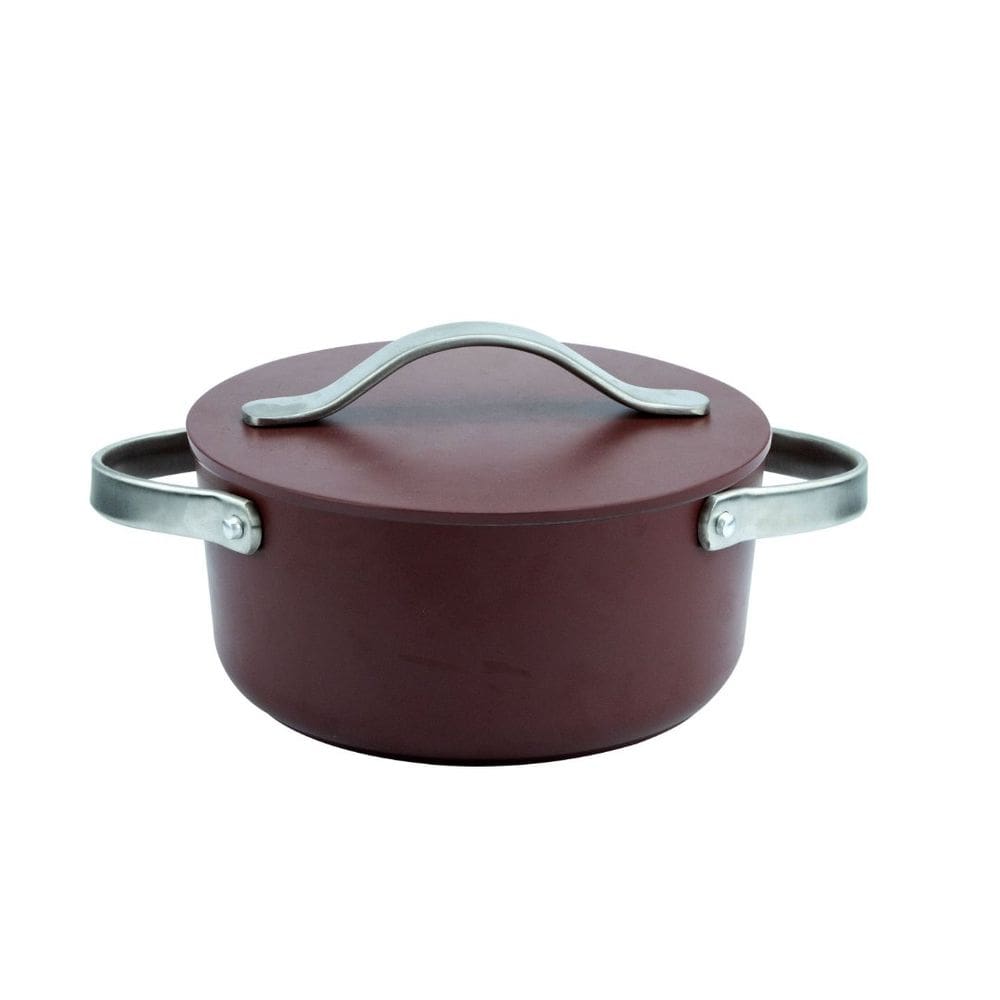 Caçarola Giulia Aço Inox Bordô - 20cm - 2,7L - Fracalanza