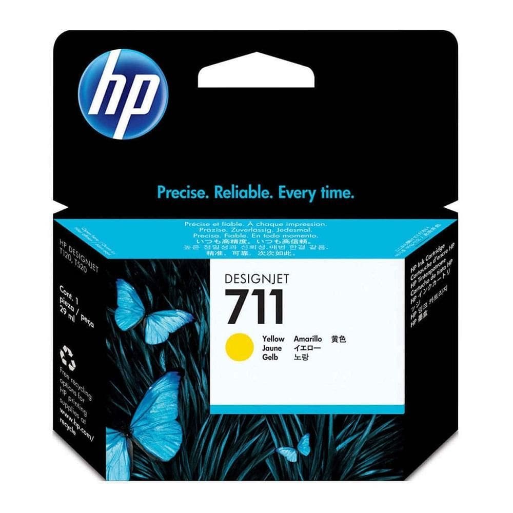 Cartucho HP CZ132AB nº 711 amarelo 29ml  HP