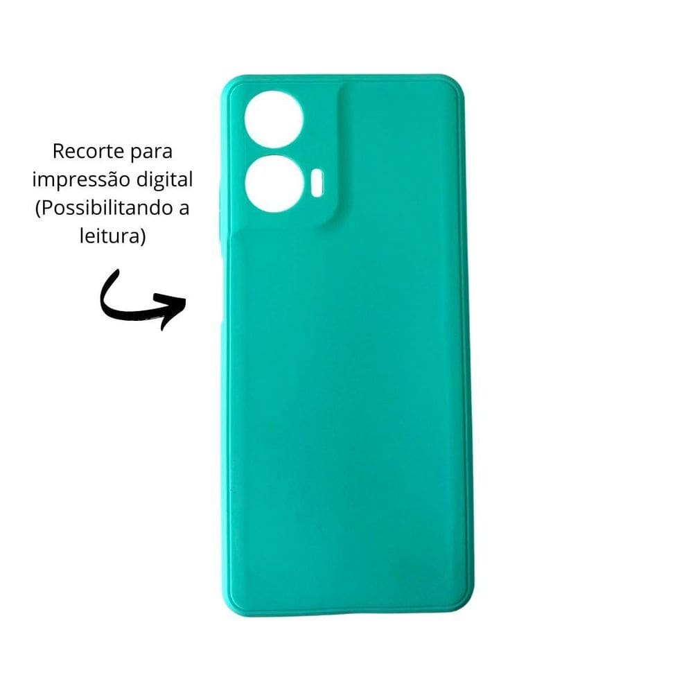 Capa Capinha Aveludada Moto G04 + 2 Películas De Vidro 3D