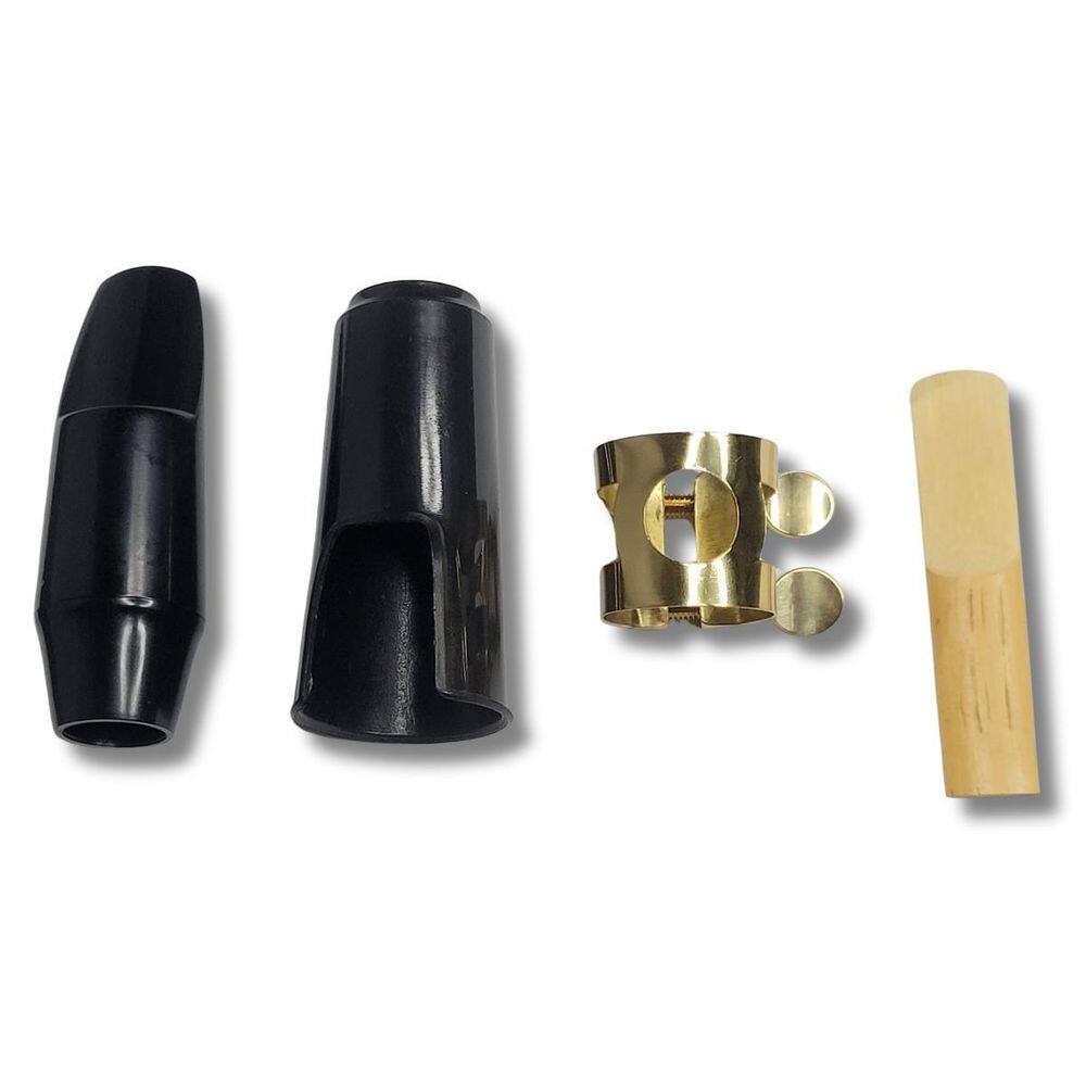 Kit Boquilha Sax Soprano Com Abraçadeira E Tampa Zelmer
