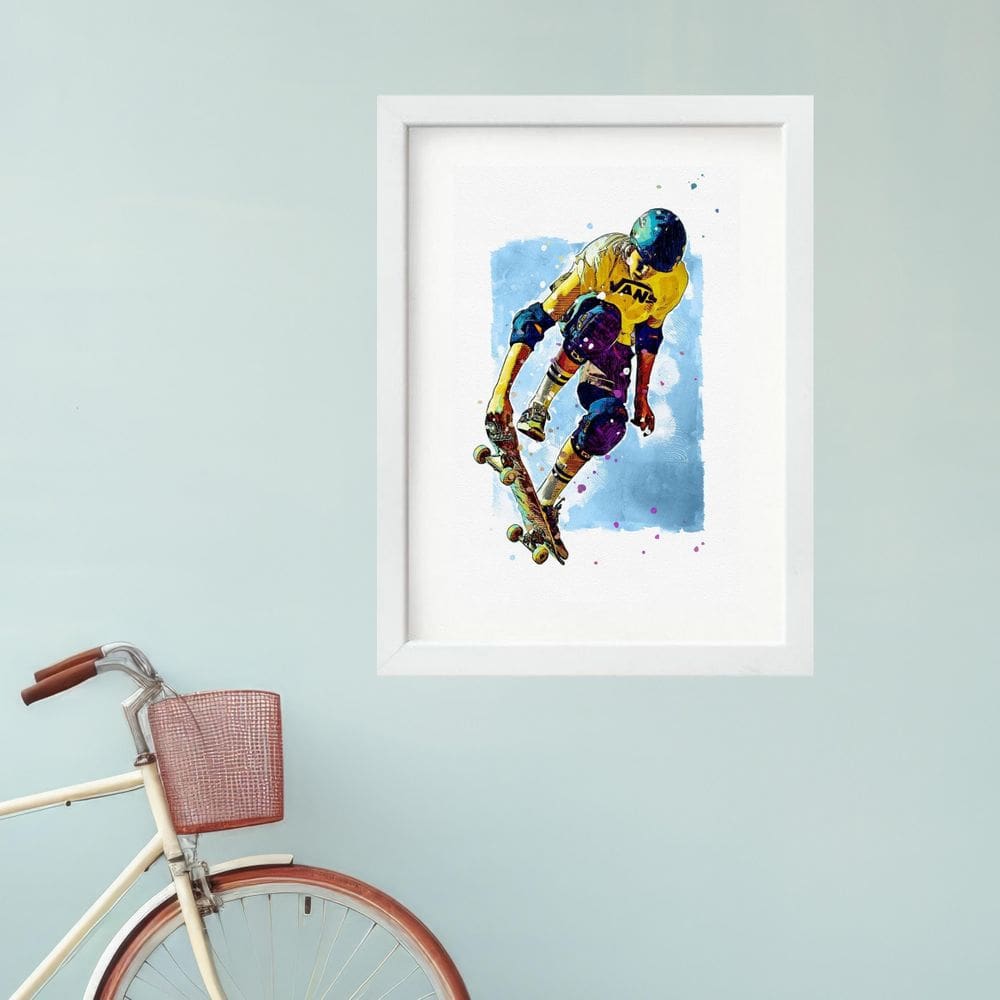 Quadro Skate Menino Skater - 60X48Cm