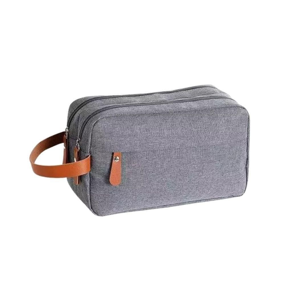 Bolsa Necessaire Masculina Feminina Organizadora Multifuncional Portátil Viagem Trabalho Impermeável Cor:cinza;gênero:un