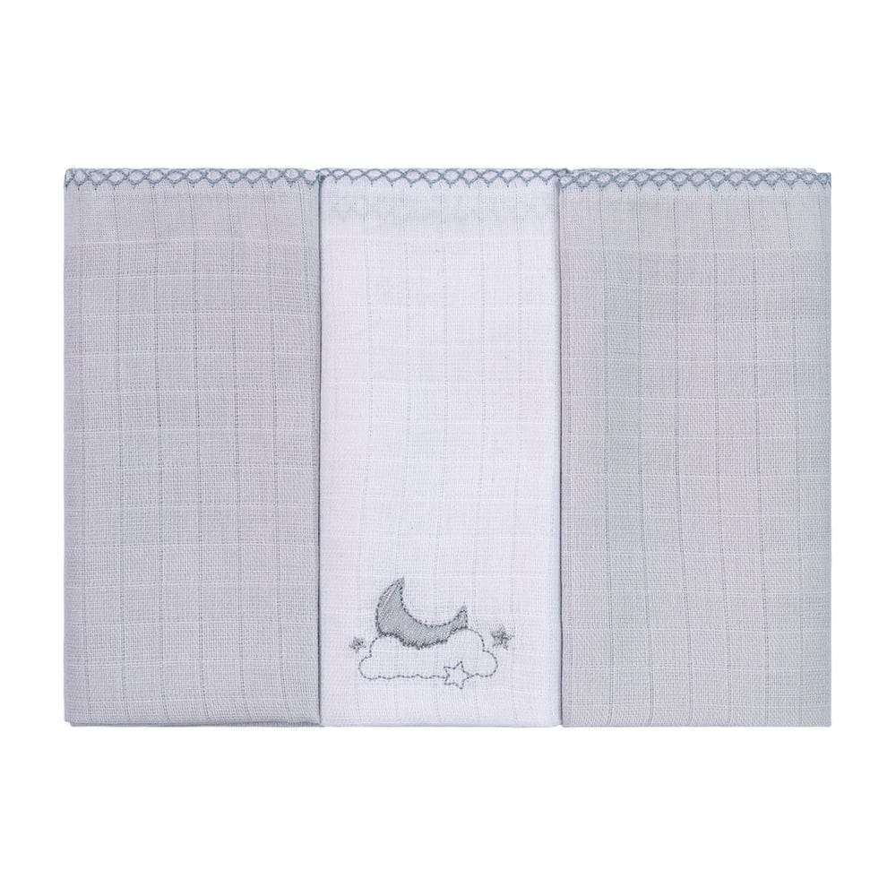 Fralda de Pano para Bebê 3 Unidades 68 cm x 70 cm Baby Joy