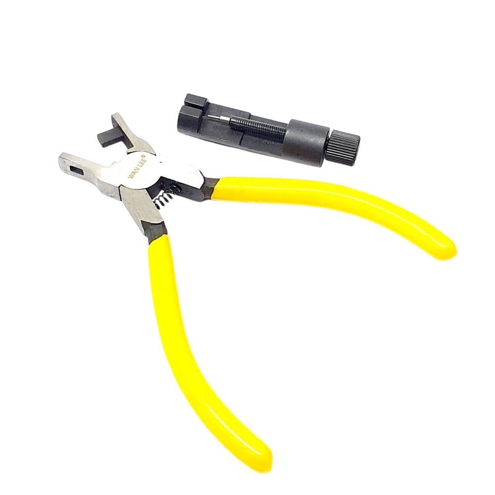 Kit Alicate Furador E Saca Pino Pulseira Furo Retangular