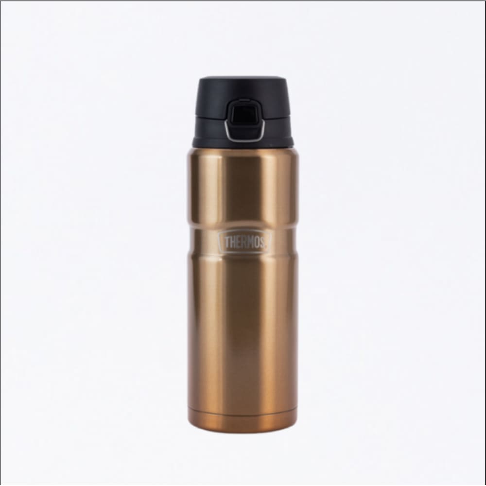 Garrafa Térmica Thermos Stainless Vancouver King Ouro 710ML
