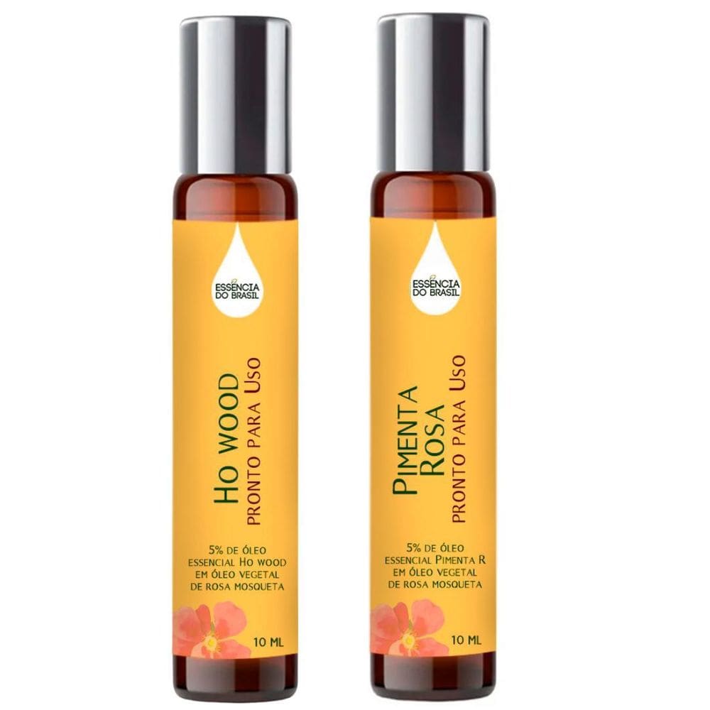 Óleos Essenciais Prontos Ho Wood E Pimenta Rosa Roll On 10Ml