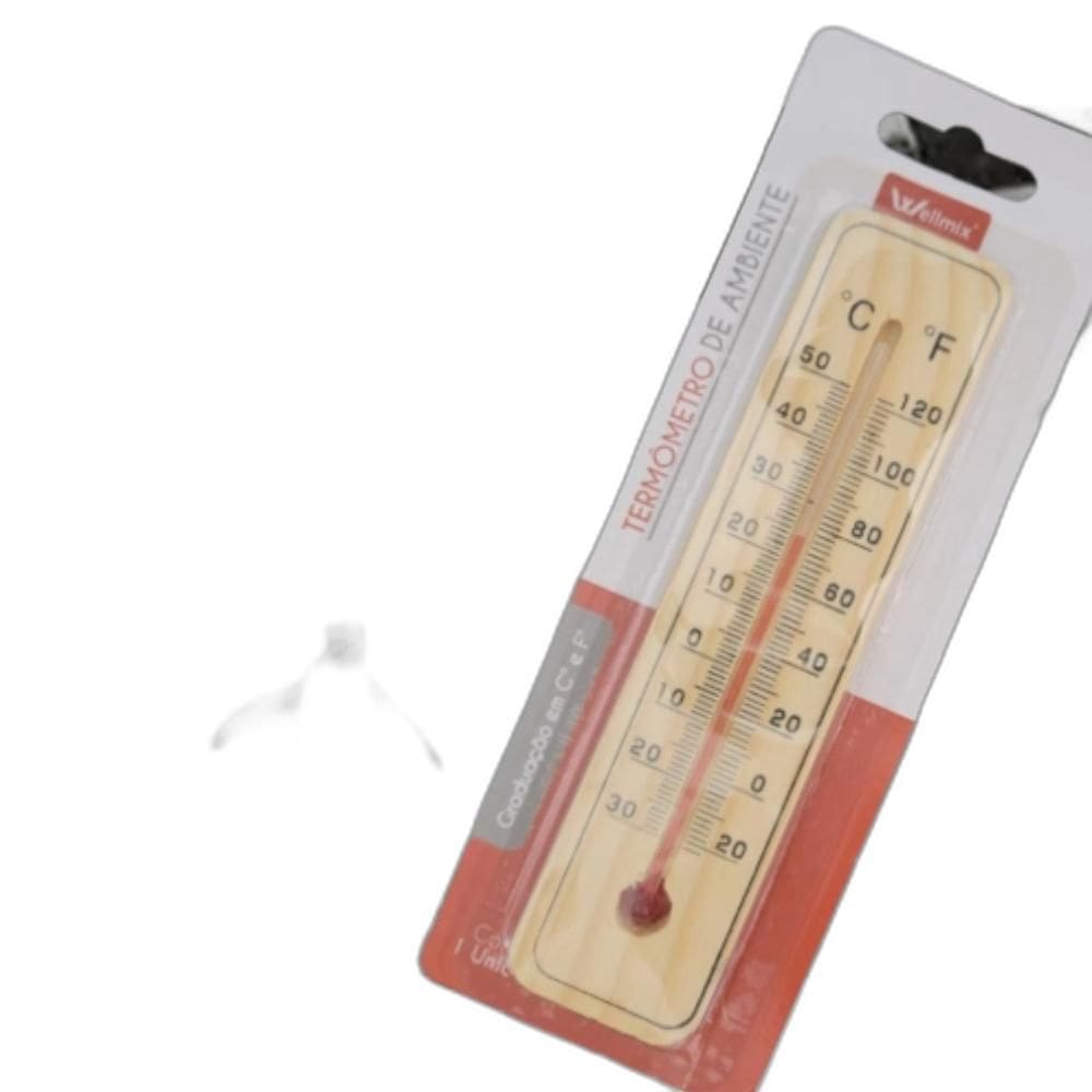 Termômetro Parede Tempo Graus Madeira Interior Casa Sauna