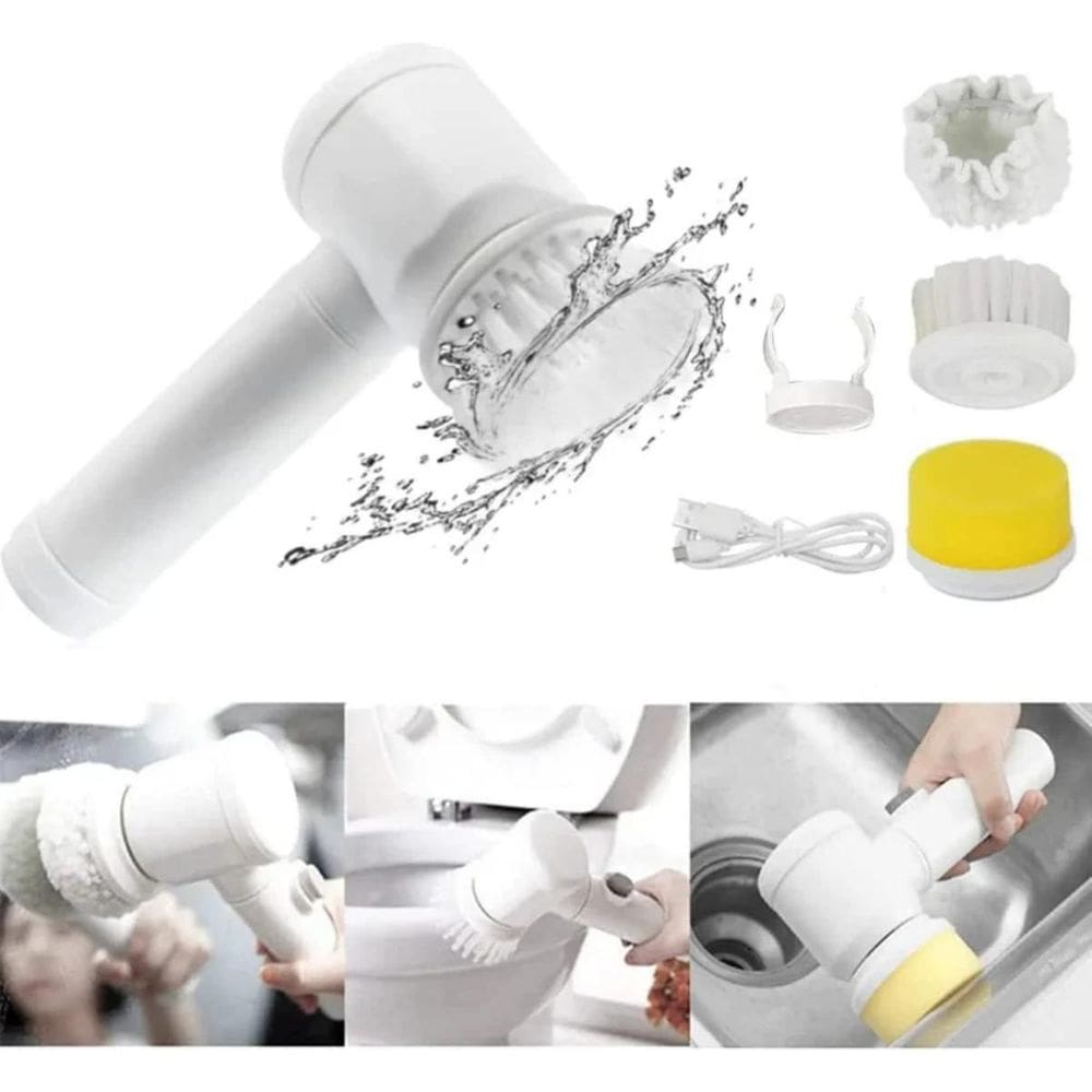 Escova Elétrica Portátil Para Limpeza Automotiva