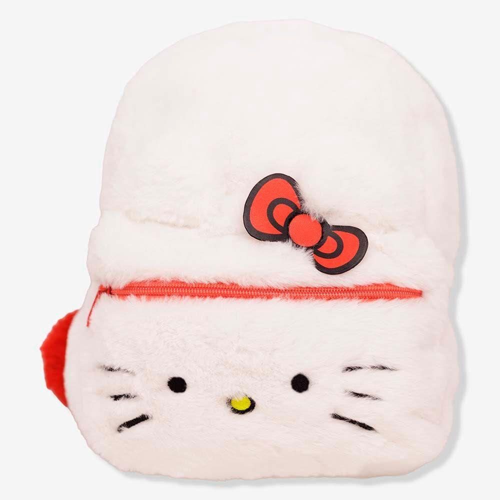 Mini Mochila Plush Com Pompom Hello Kitty