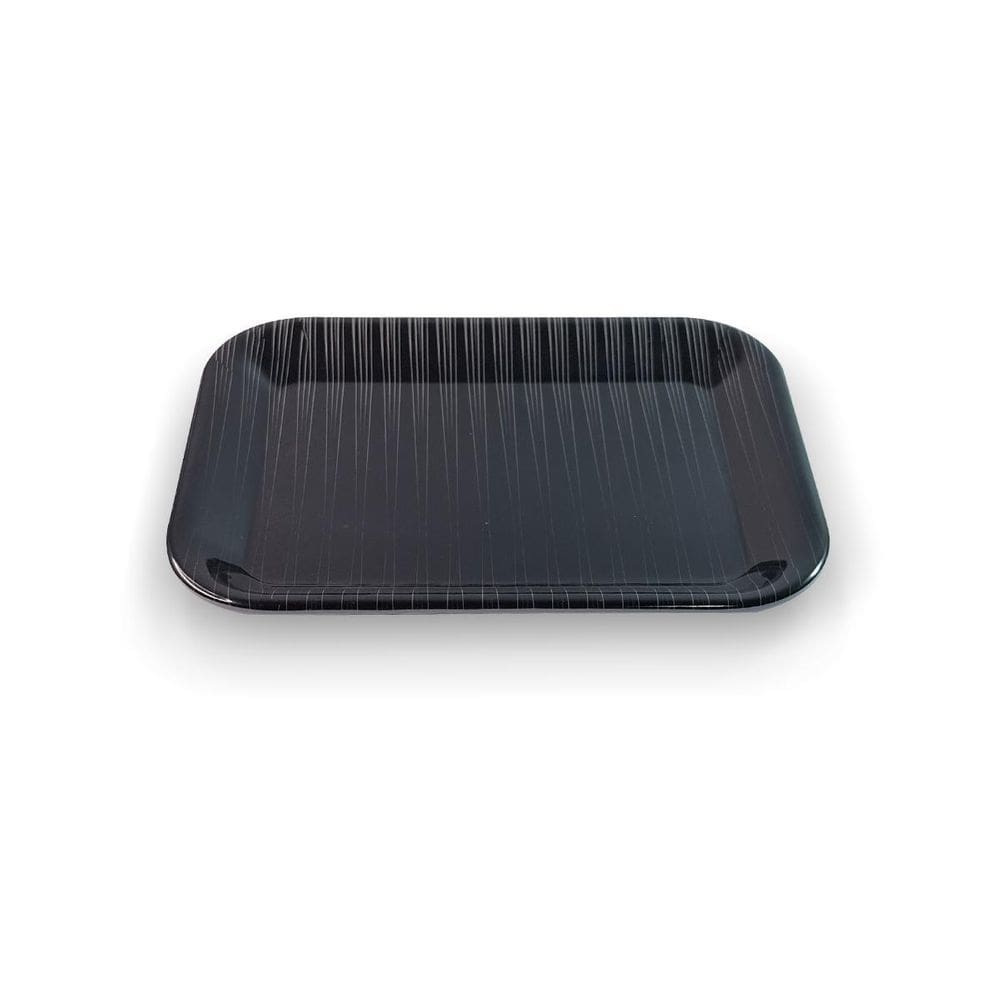 Travessa Retangular Linha Psychedelic Preta 25,5Cm - Ad