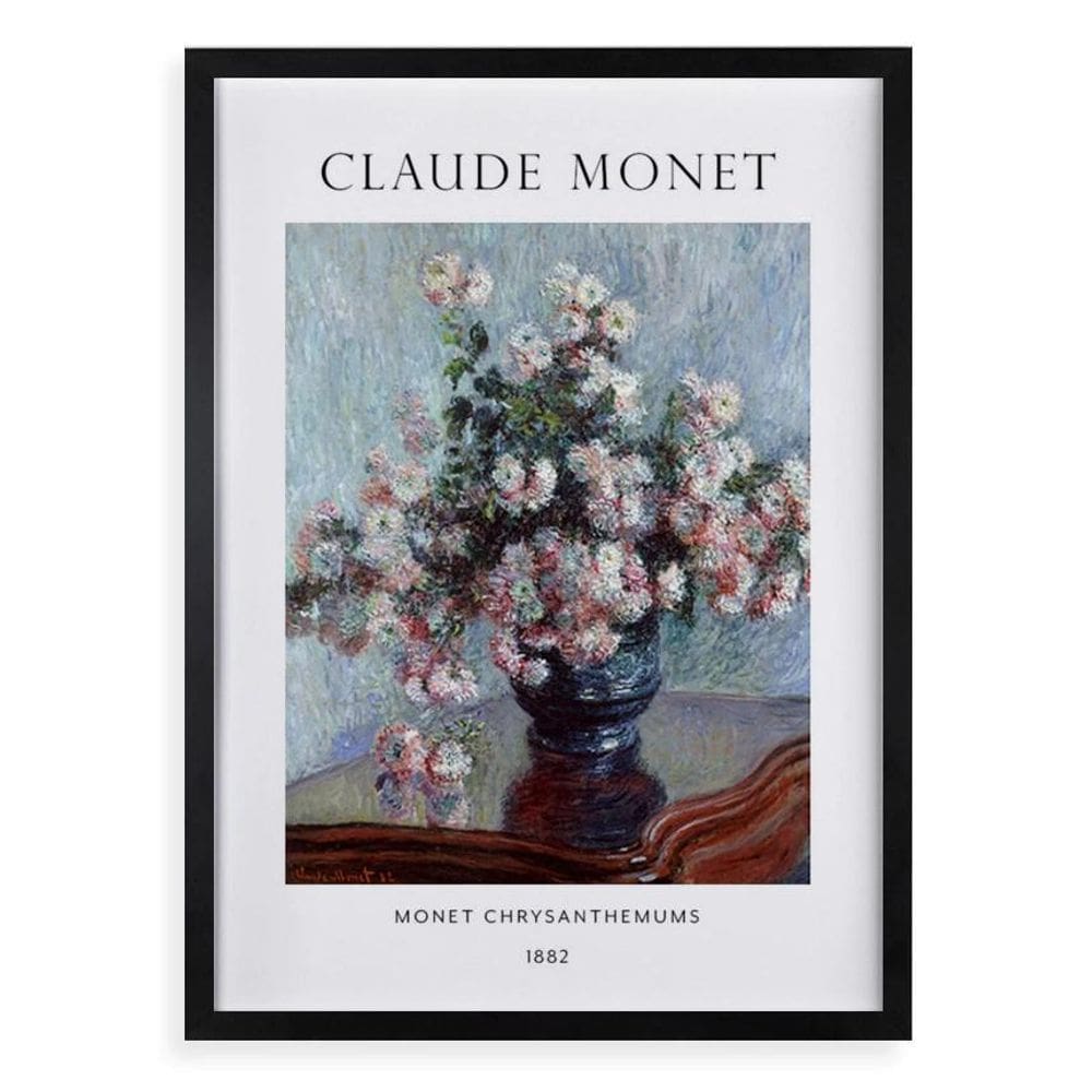 Quadro Decorativo Monet - Chrysanthemums 33X24Cm