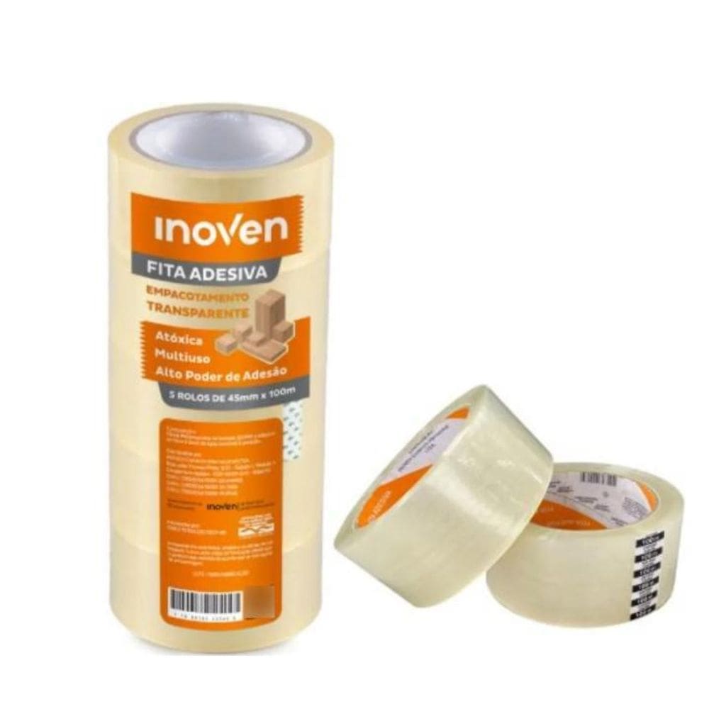 Fita Adesiva 45 Mm X40 M - Pacote 5 Und