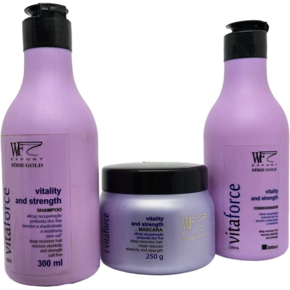Kit Fortalecimento Vita Force Sh + Mas + Con 850Ml Wf